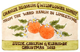 Ward Holiday Honey Labels